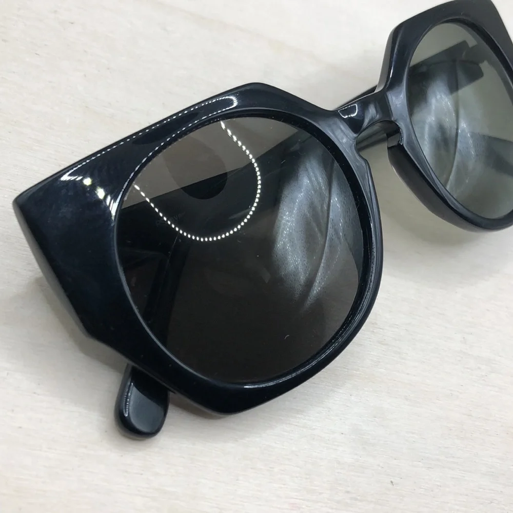 RS Eyewear Trendy Semi Oversized Sunglasses Black Frames RS9002 C3